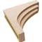 Ekena Millwork 6"W x 24"D x 24"H Thin Rockford Rough Cedar Woodgrain TimberThane Corbel, Primed Tan CORUR06X24X24ROCRCPR - alternate 6